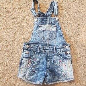 Jordache Jean Short Overalls Girls Size 4-5